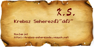 Krebsz Seherezádé névjegykártya